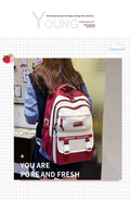 Academy Style Lightweight School Backpack (Red)