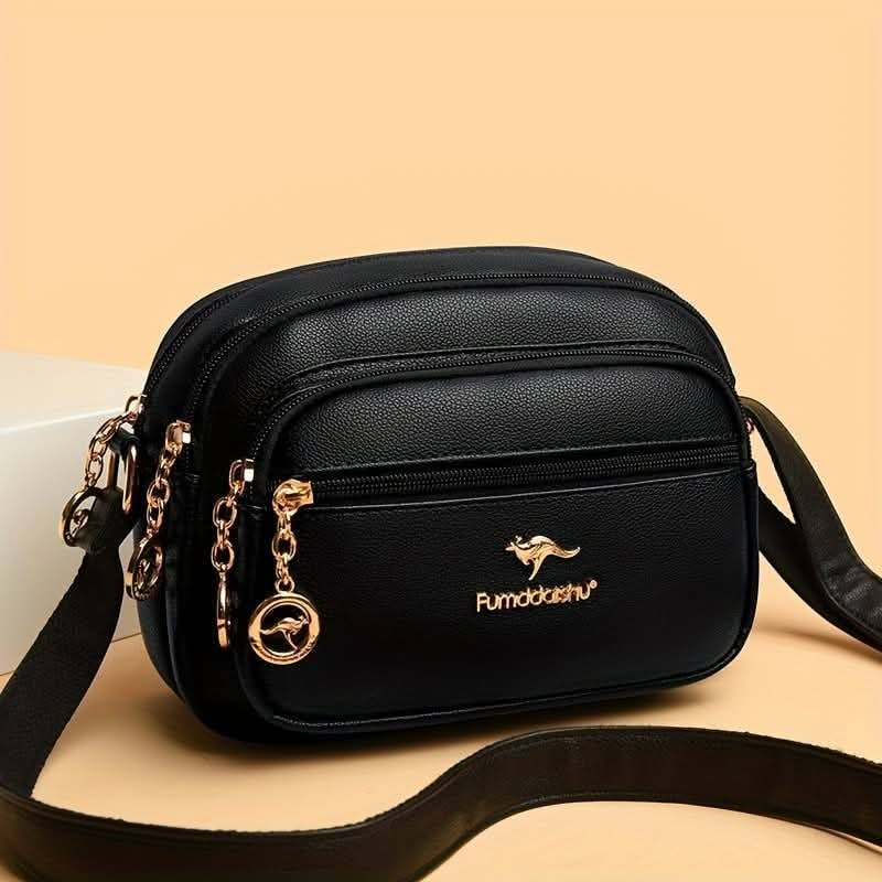 Multi-Layer Zipper Crossbody Bag