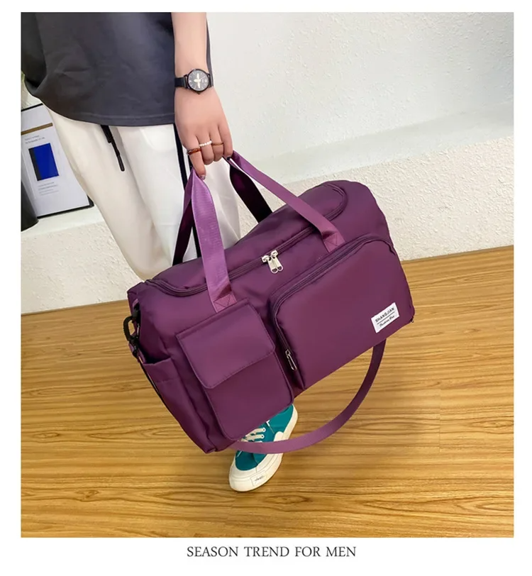 Women’s Large Capacity Travel & Gym Bag (Purple)