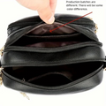 Multi-Layer Zipper Crossbody Bag