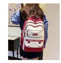 Academy Style Lightweight School Backpack (Red)