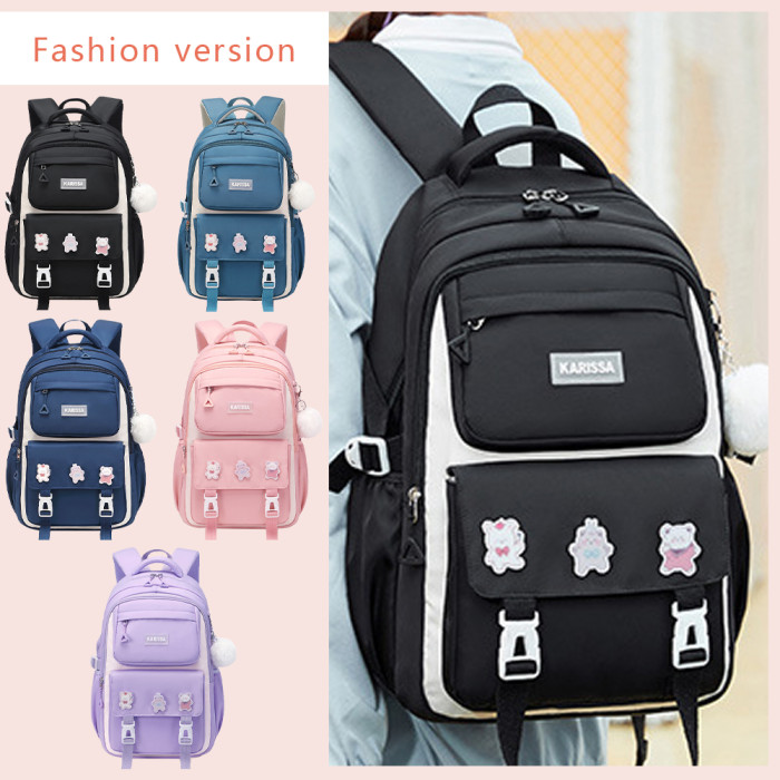 Kids Waterproof Backpack School Bag (Blue)