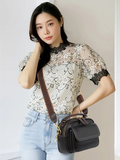Elegant PU Leather Shoulder Bag (Black)
