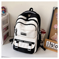 Academy Style Lightweight School Backpack (Black)