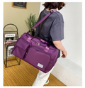 Women’s Large Capacity Travel & Gym Bag (Purple)
