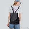 Women’s Waterproof Anti-Theft Nylon Backpack (Black)