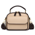 Elegant PU Leather Shoulder Bag (Cream)