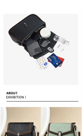 PU Leather Fashion Shoulder Bag (Black)