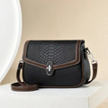 PU Leather Fashion Shoulder Bag (Black)