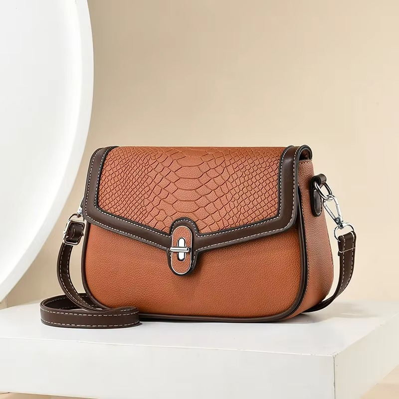 PU Leather Fashion Shoulder Bag (Brawn)