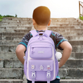 Kids Waterproof Backpack School Bag (Purple)