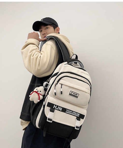 Academy Style Lightweight School Backpack (Black)