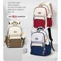 School Backpack for Middle, High School & College (White Blue)
