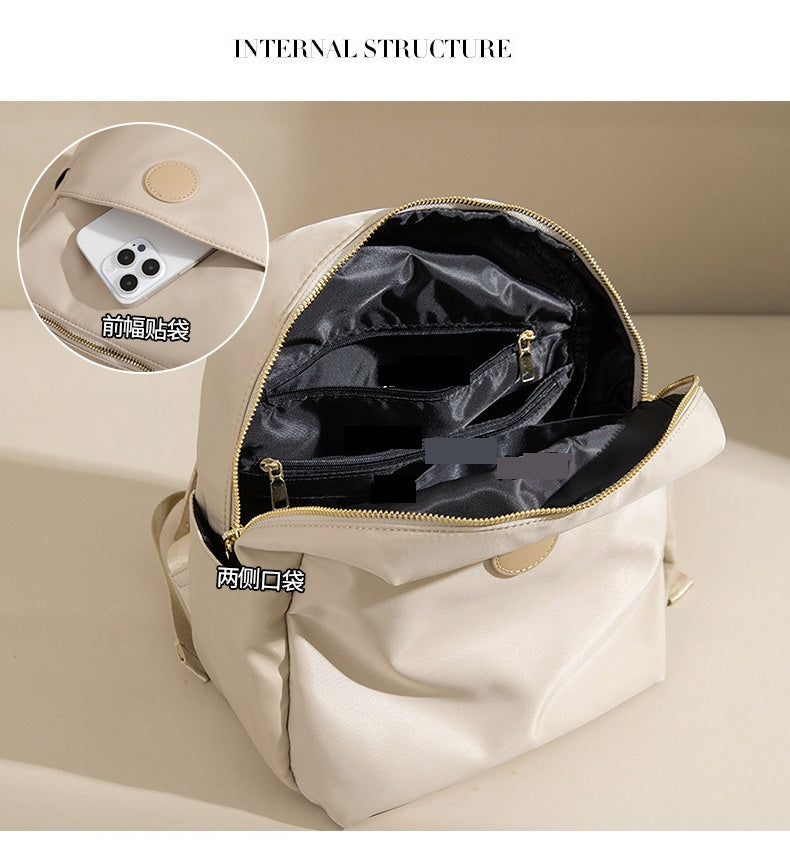 Women’s Fashion Nylon Backpack (White)