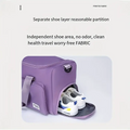 Women’s Large Capacity Travel & Gym Bag (Light Purple)