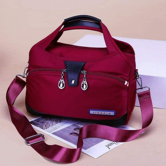 Women’s Waterproof Anti-Theft Fashion Backpack (Maroon)