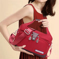 Women’s Waterproof Anti-Theft Fashion Backpack (Maroon)
