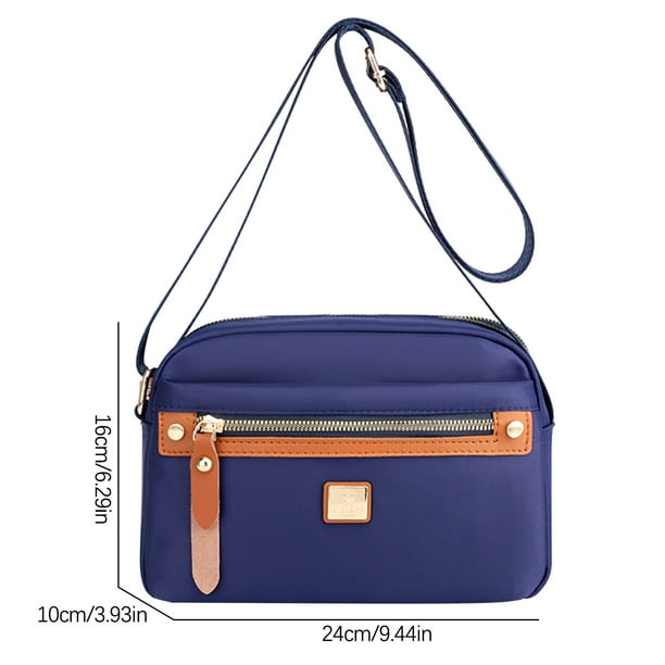 Lightweight Nylon Shoulder Bag (Royel Blue)