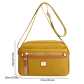 Lightweight Nylon Shoulder Bag (Golden)