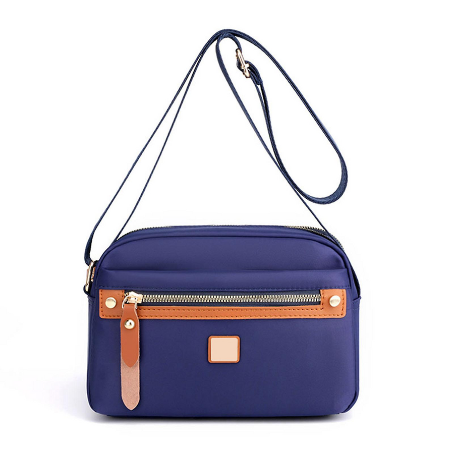 Lightweight Nylon Shoulder Bag (Royel Blue)