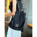 Women Large Capacity Outdoor Tote Bag  (Black)