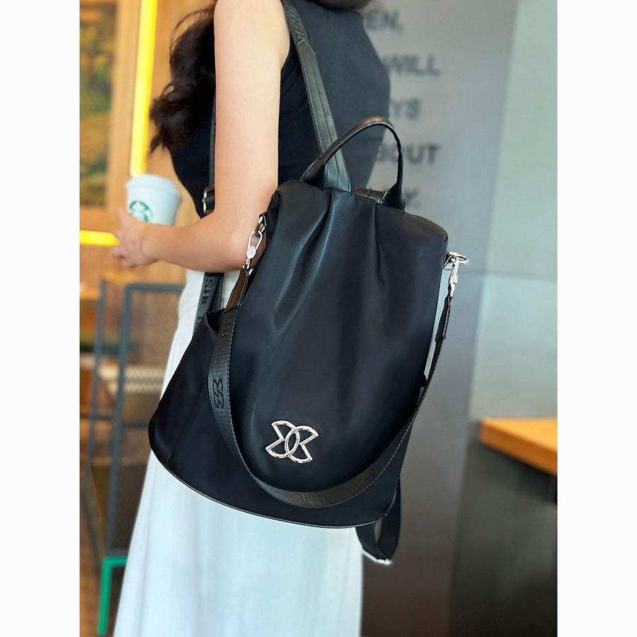 Women Large Capacity Outdoor Tote Bag  (Black)