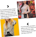 Women’s PU Leather Phone Holder Crossbody Wallet (Black)