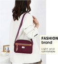 Lightweight Nylon Shoulder Bag (Purple)