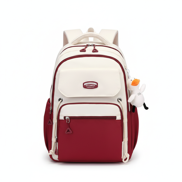 School Backpack for Middle, High School & College (RED)