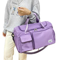 Women’s Large Capacity Travel & Gym Bag (Light Purple)